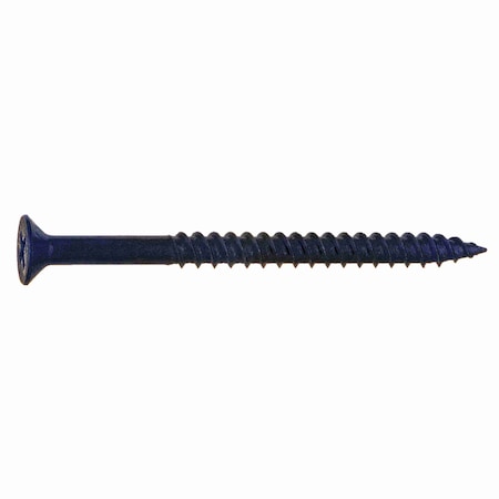 Midwest Fastener Wood Screw, #10, 2-1/2 in, Black Phosphate Steel Flat Head Phillips Drive, 100 PK 02650